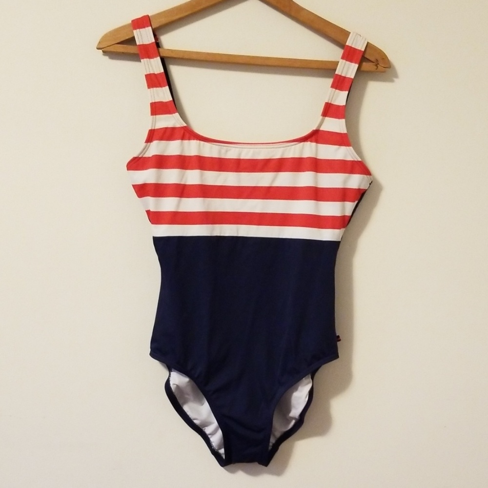 Tommy Hilfiger red white and blue one peice